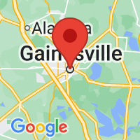 Map of Gainesville, FL US